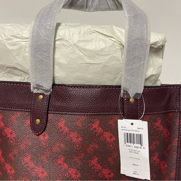 Coach Field Tote With Horse And Carriage Print - Picture 9 of 16